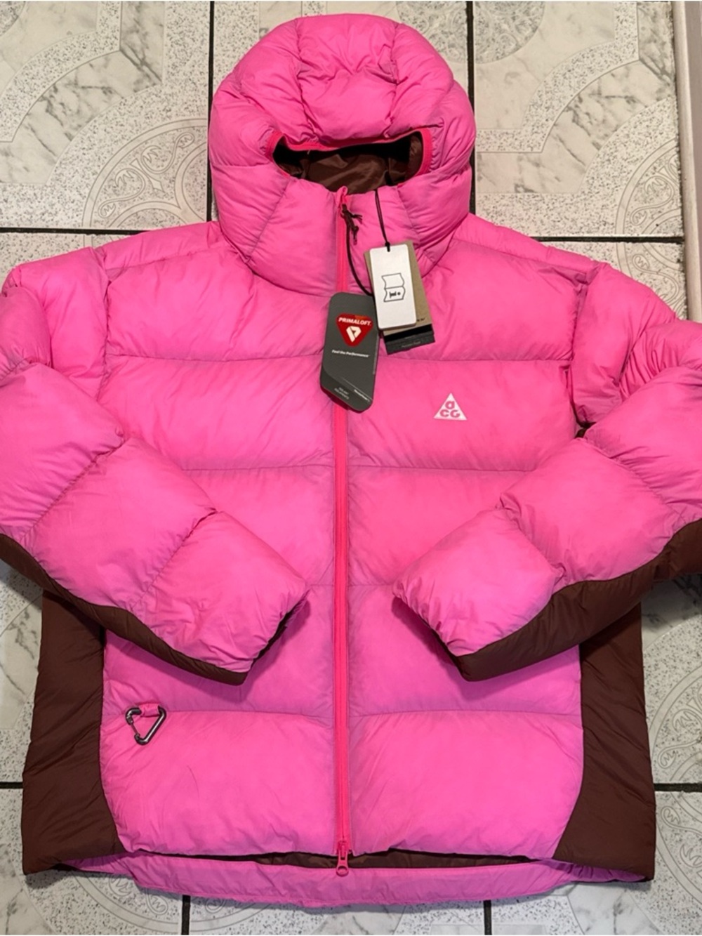 Nike ACG Lunar Lake Therma-FIT ADV Puffer Jacket Pink Men’s Sz Medium FV8909-645